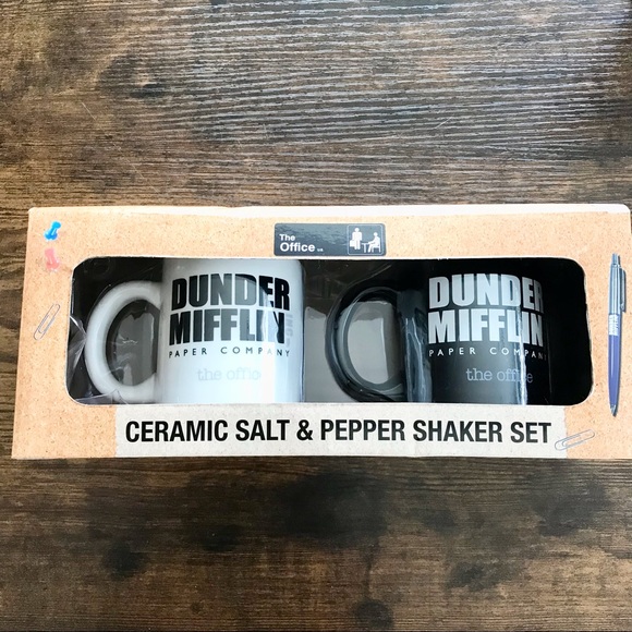 The Office Thunder Mufflin Paper Company Salt and Pepper Shakers - Picture 3 of 4